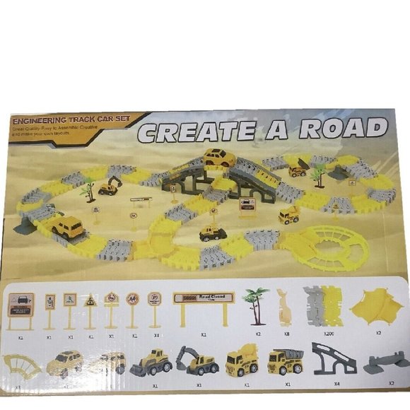 Engineering Track Playset Engineering Truck City Mobilization / 200 PCS Ages - Picture 2 of 2